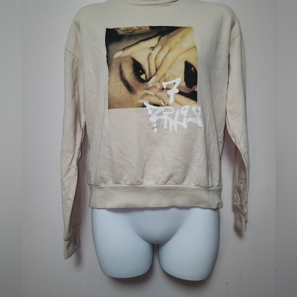 Ariana Grande Divided Cream Crewneck S